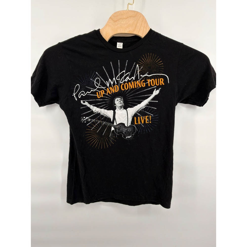 Paul McCartney Up And Coming‎ Tour 2010 Concert T-Shirt Black Graphic Men Size L